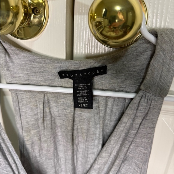 Apostrophe‎ Light Gray Wrap Dress - Picture 2 of 3